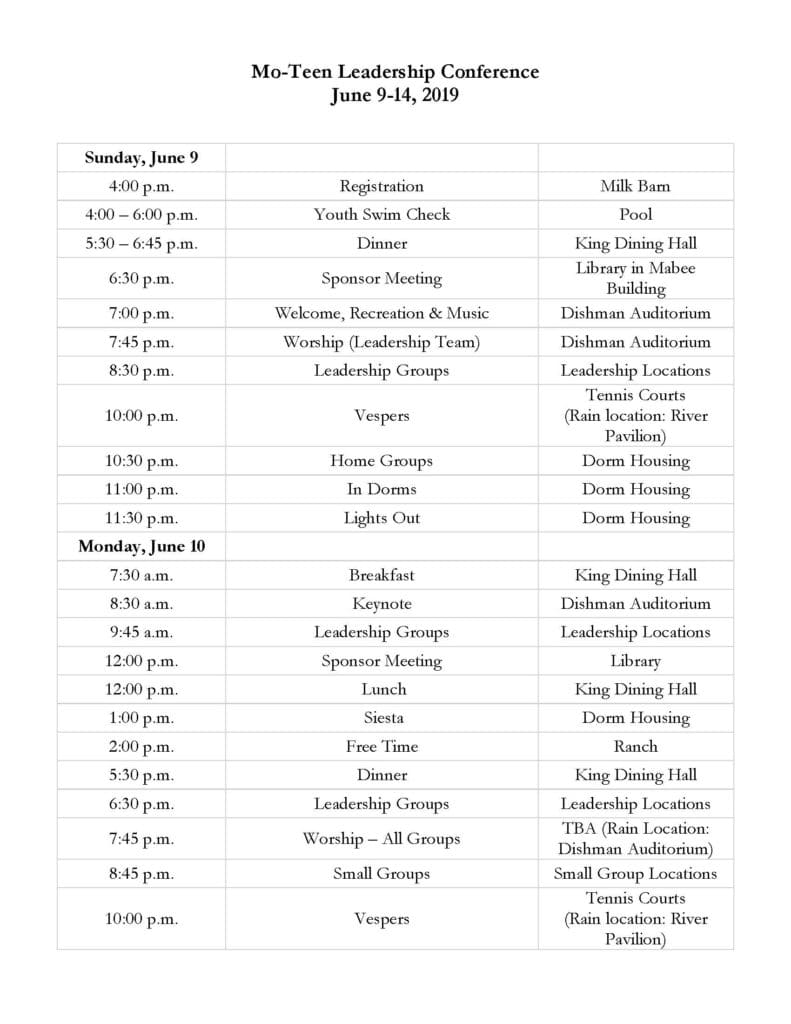 Teen Leadership Conference » MoRanch